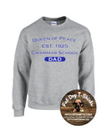 QUEEN OF PEACE DAD-CREW FLEECE-3 COLORS