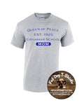 QUEEN OF PEACE MOM-SPORT GREY T-SHIRT