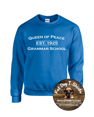 QUEEN OF PEACE CREW FLEECE-2 COLORS