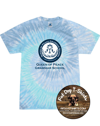 QUEEN OF PEACE TIE DYE T-SHIRT-YOUTH /ADULT