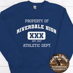 Property of Riverdale High-Crew Fleece/Hoodies