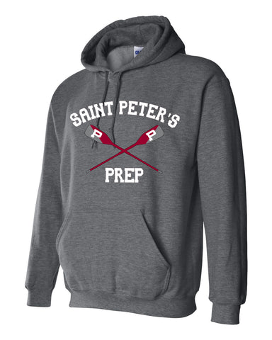 SPP CREW HOODIE-CHARCOAL-OAR LOGO