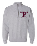 SPPCREW-QUARTER ZIP 2020-MAROON OR SPORT GREY