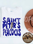 Saint Peter's Peacock Crew Neck Sweatshirt-Hoodie