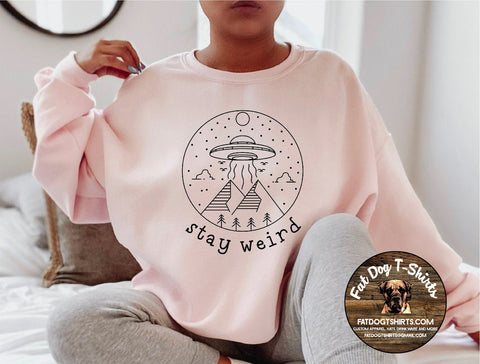 STAY WEIRD-CREW SWEATSHIRT