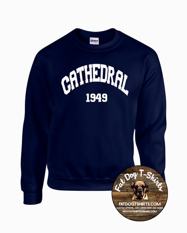 THE CATHEDRAL SCHOOL- CREW SWEATSHIRT-NAVY