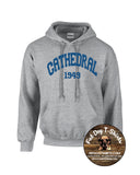 THE CATHEDRAL SCHOOL- TEXT LOGO HOODIE SPORT GREY