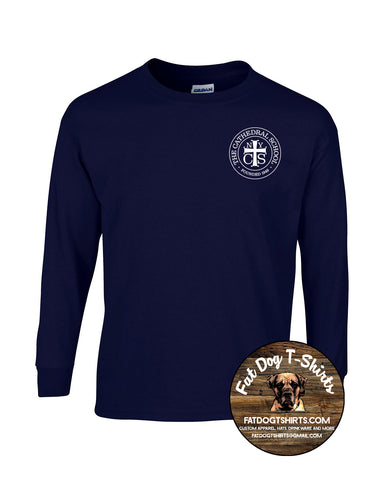 THE CATHEDRAL SCHOOL- LONG SLEEVE T-SHIRT NAVY