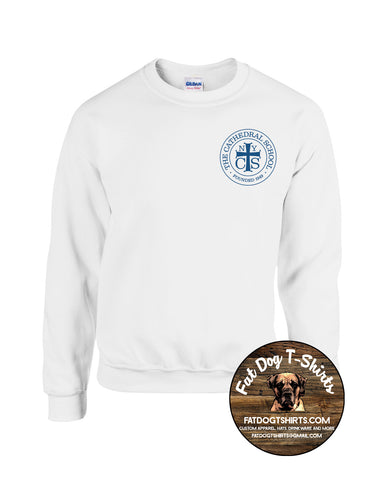 THE CATHEDRAL SCHOOL- CREW FLEECE SMALL LOGO