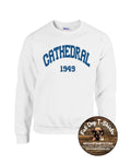 THE CATHEDRAL SCHOOL- CREW SWEATSHIRT-WHITE