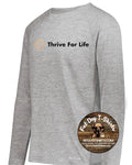 THRIVE FOR LIFE-TECH PULLOVER-GREY HEATHER