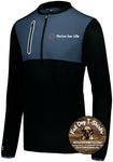 THRIVE FOR LIFE TECH HYBRID PULLOVER-BLACK