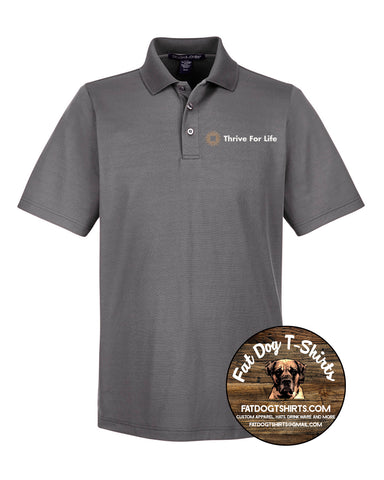 THRIVE FOR LIFE- POLO-GREY