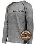 THRIVE FOR LIFE-TECH PULLOVER-BLACK HEATHER