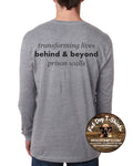 THRIVE FOR LIFE LONG SLEEVE T-SHIRT-GREY