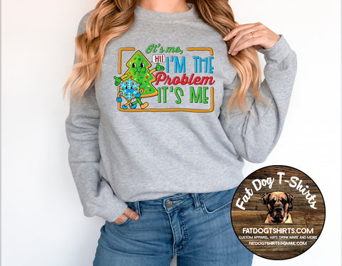 I'M THE PROBLEM- TREE-CREW FLEECE