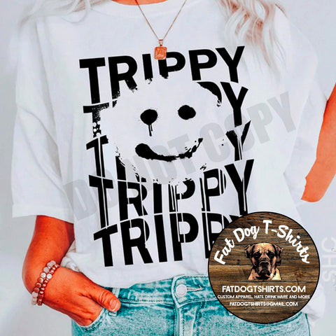 TRIPPY FACE T-SHIRT/CREW FLEECE ADULT UNISEX SIZES