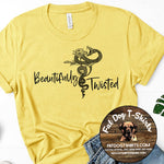 Beautifully Twisted-T-Shirt/Yellow