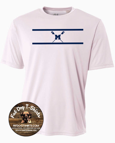 MONTCLAIR HIGH SCHOOL ROWING-PERFORMANCE T-SHIRT-WHITE