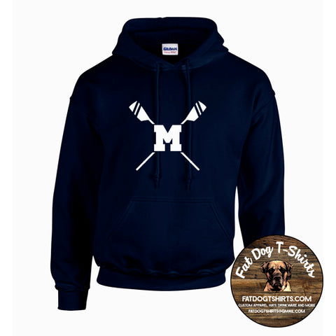 MONTCLAIR HIGH SCHOOL ROWING-GILDAN HOODIE-NAVY