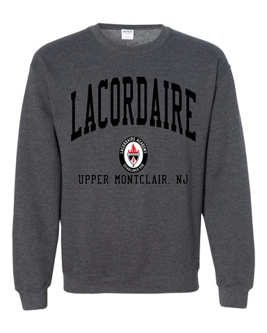LACORDAIRE CREW FLEECE-CHARCOAL HEATHER