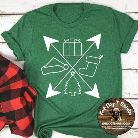 CHRISTMAS ARROWS-T-SHIRT/LONG SLEEVE T-SHIRT