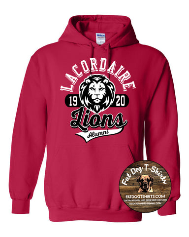 LACORDAIRE LION ALUMNI HOODIE-RED