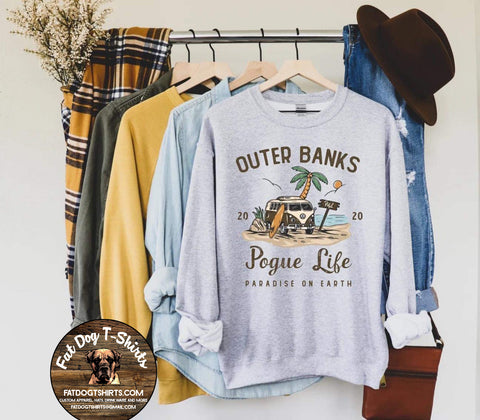 OUTER BANKS GREY SWEATSHIRT