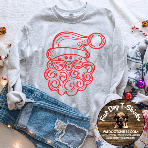 Santa -Long Sleeve T-Shirts/Crew Sweatshirts