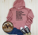 SHE IS CLOTHED IN FLANNEL SHIRTS-HOODIE/T-SHIRT/JERSEY