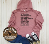 SHE IS CLOTHED IN FLANNEL SHIRTS-HOODIE/T-SHIRT/JERSEY