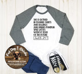 SHE IS CLOTHED IN FLANNEL SHIRTS-HOODIE/T-SHIRT/JERSEY