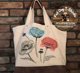 WILDFLOWER CANVAS BAG-FULL COLOR-NEW!